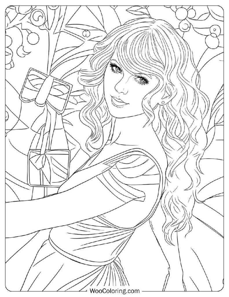 taylor swift coloring pages
