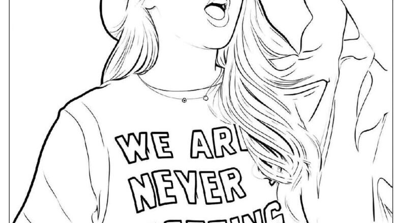 30 Taylor Swift Coloring Pages Free PDF To Print Woo Coloring