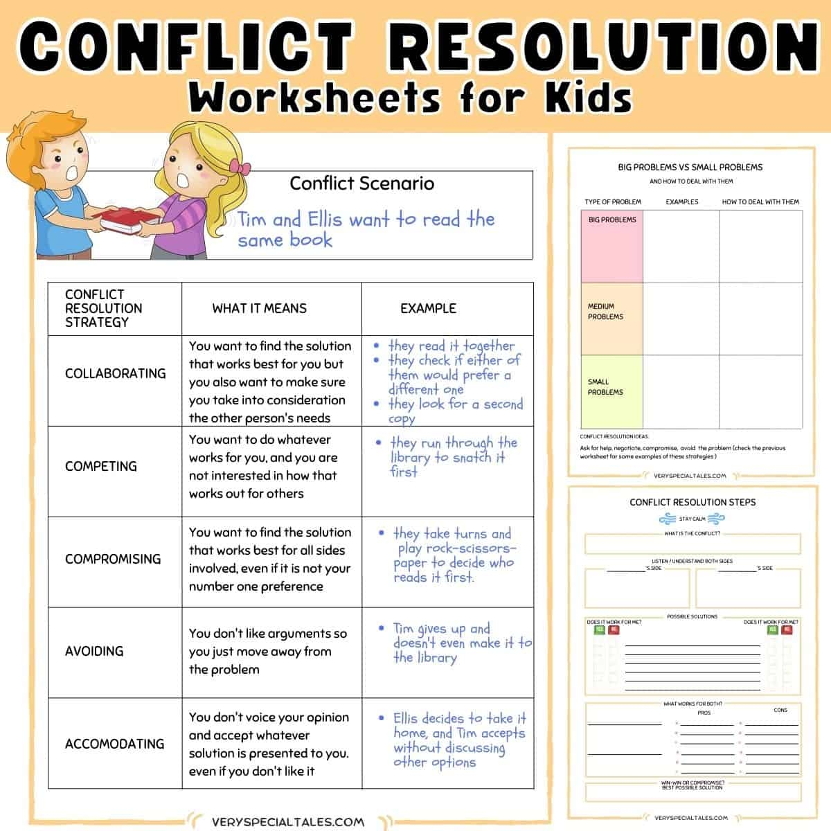31 Fun Conflict Resolution Activities For Kids Printable PDF Worksheets Games And Activities Very Special Tales 31 Fun Conflict Resolution Activities For Kids Printable PDF Worksheets Games And Activities Very Special Tales