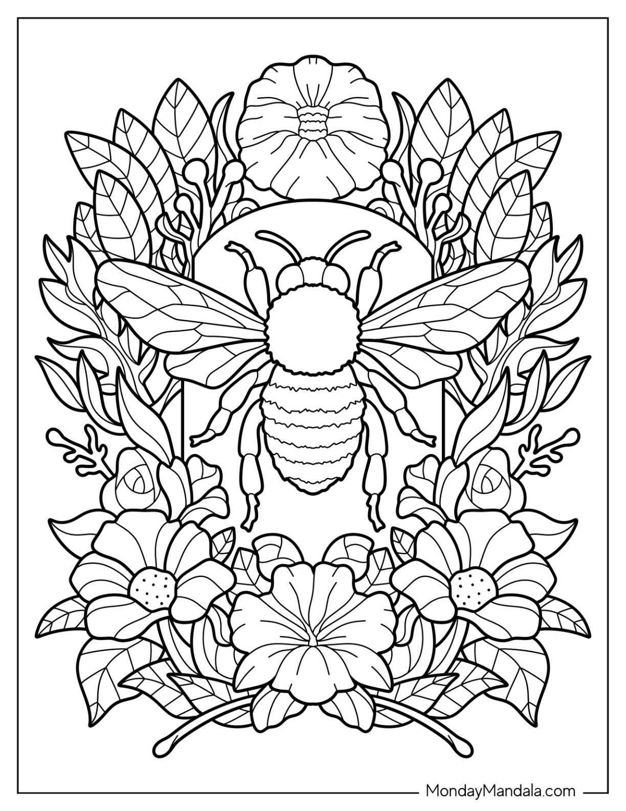 32 Bee Coloring Pages Free PDF Printables 
