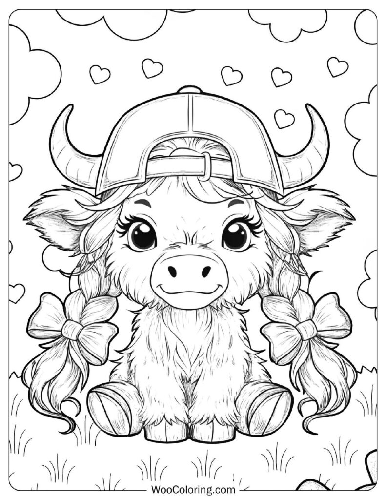 cow coloring page