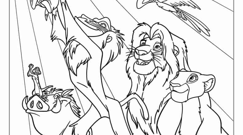 32 Lion King Coloring Pages Free PDF Printables