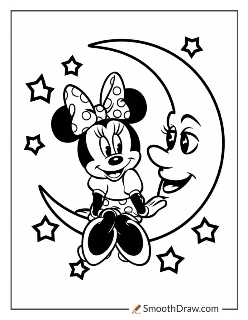 minnie mouse coloring pages