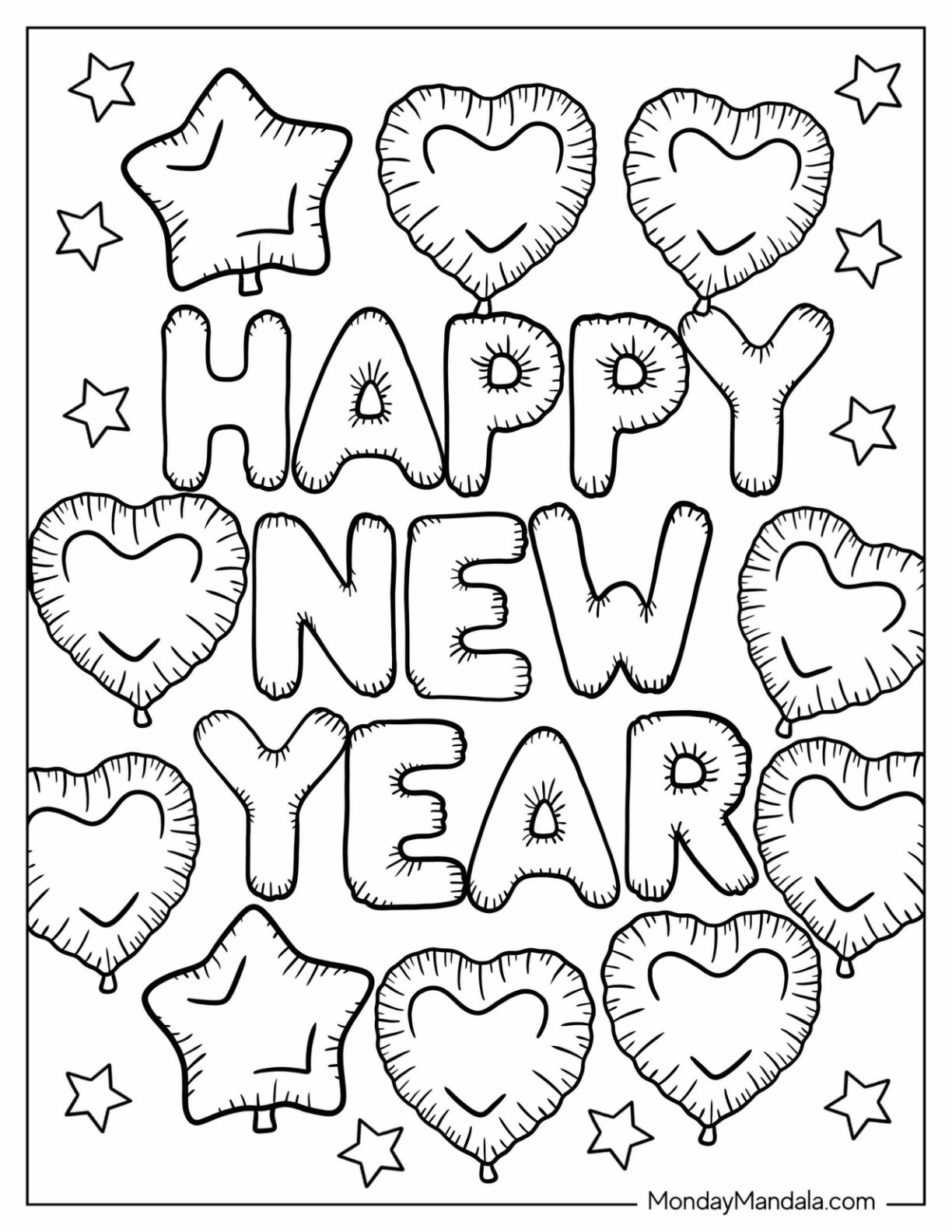 32 New Year Coloring Pages Free PDF Printables 32 New Year Coloring Pages Free PDF Printables