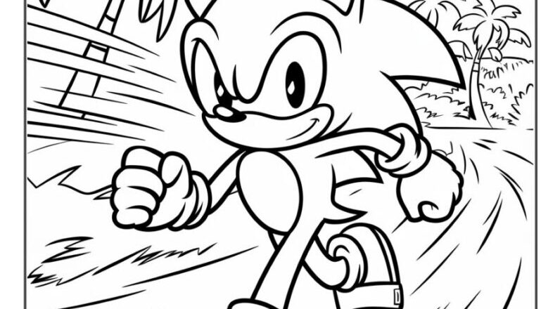 32 Sonic Coloring Pages Sonic Knuckles Tails Amy Smooth Draw