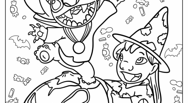 33 Disney Halloween Coloring Pages Free PDF Printables