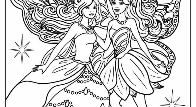 34 Fairy Coloring Pages Free PDF Printables