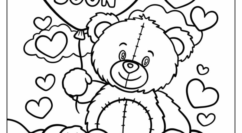 34 Get Well Soon Coloring Pages Free PDF Printables