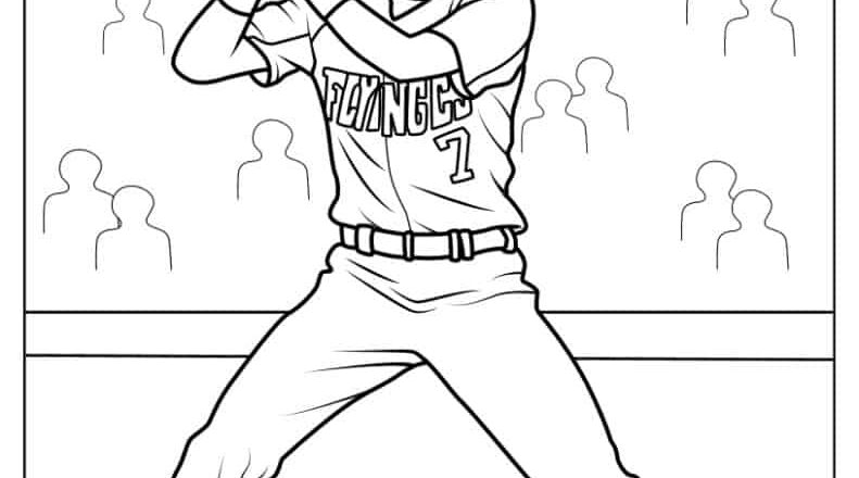 35 Baseball Coloring Pages Free PDF Printables