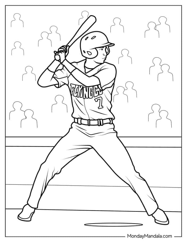 35 Baseball Coloring Pages Free PDF Printables 35 Baseball Coloring Pages Free PDF Printables