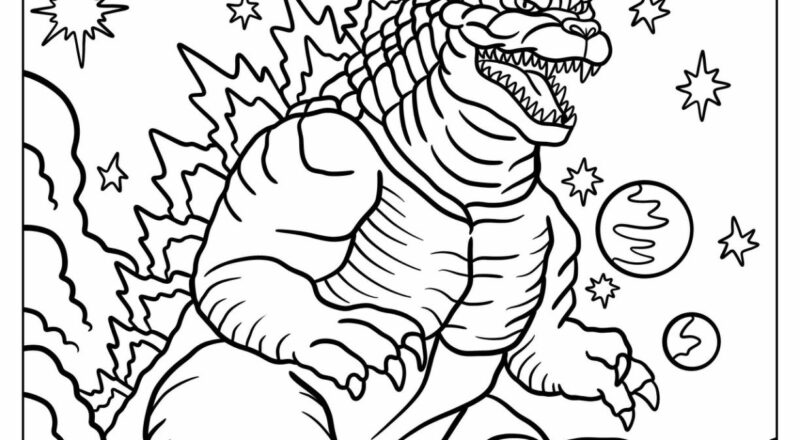 35 Godzilla Coloring Pages Free PDF Printables