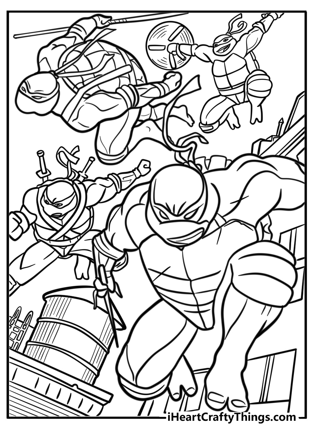 tmnt coloring pages