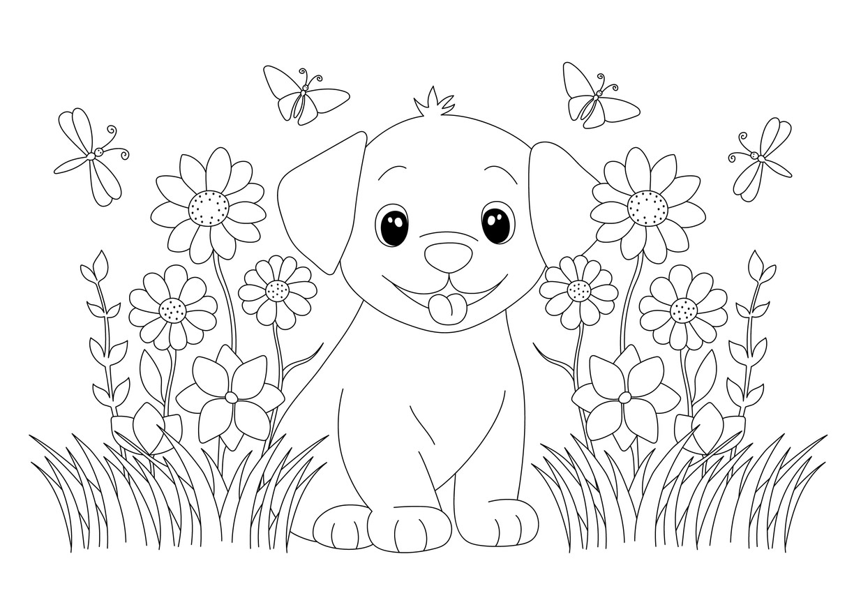 35 Puppy Coloring Pages Free Printable Parade