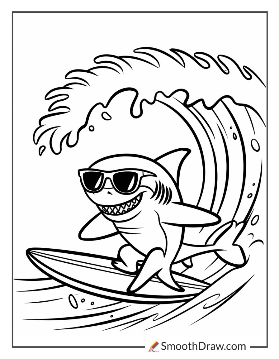 shark coloring page