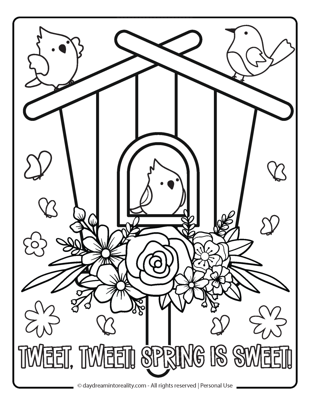coloring pages spring coloring pages spring