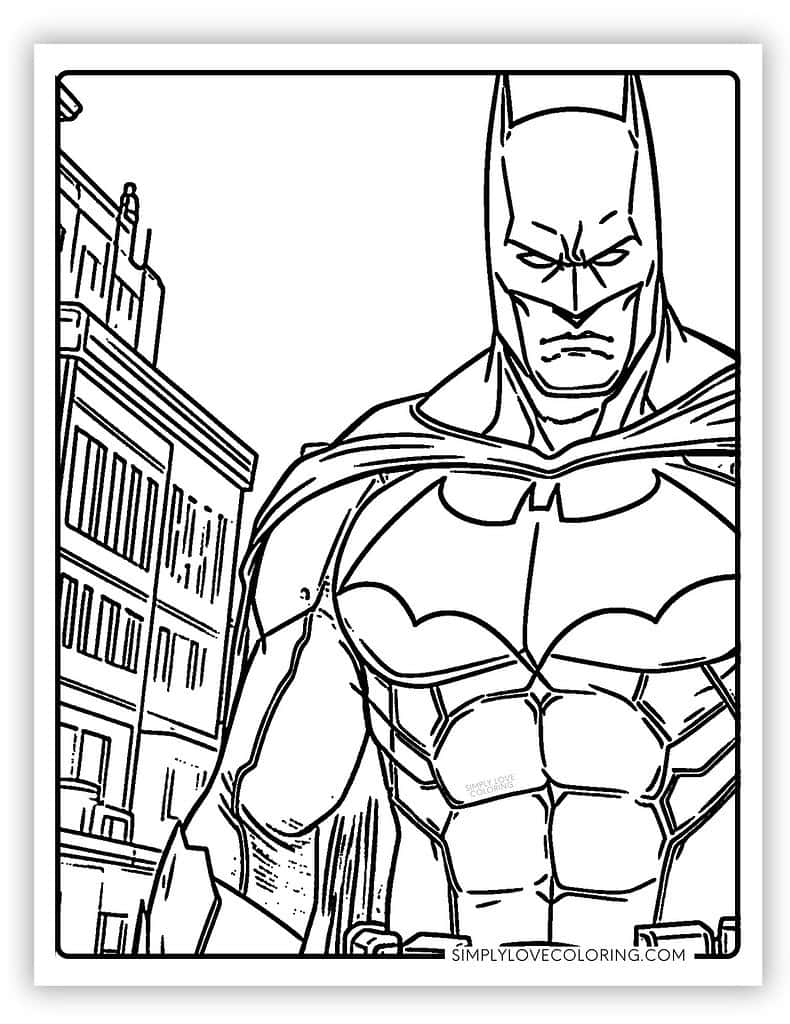 batman coloring page