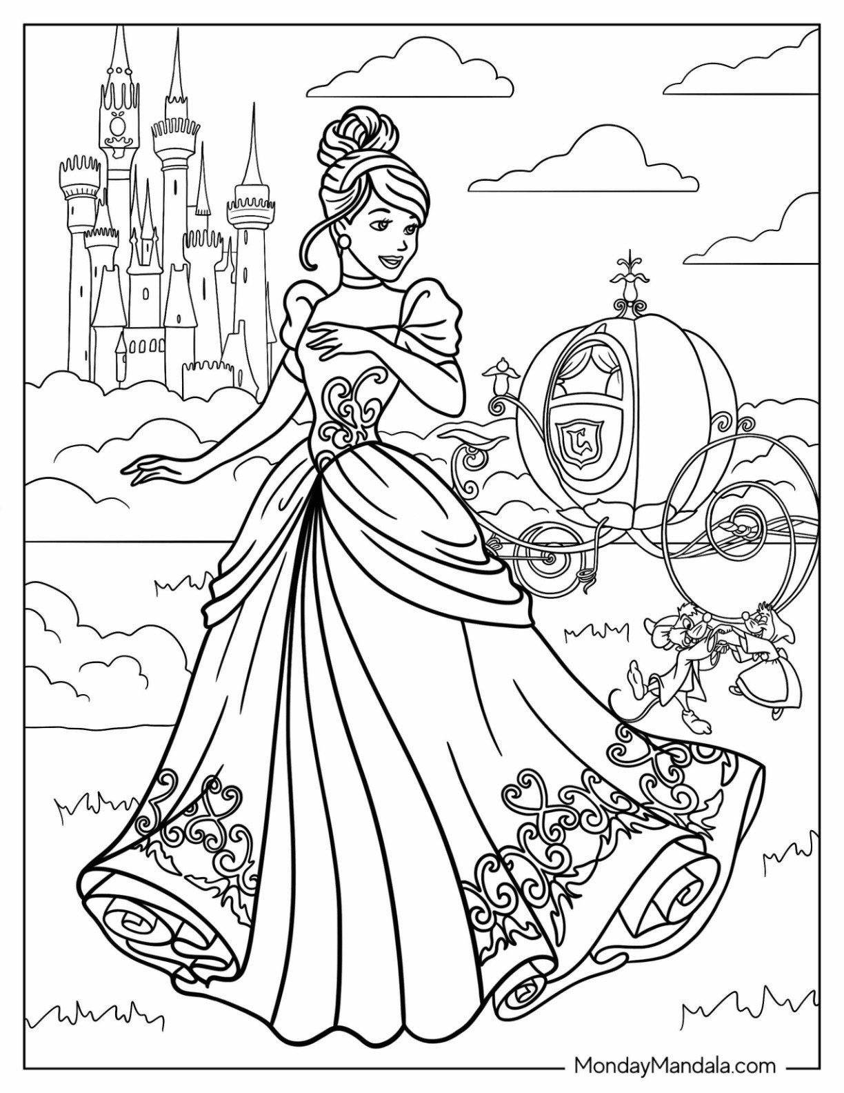 disney princess coloring pages