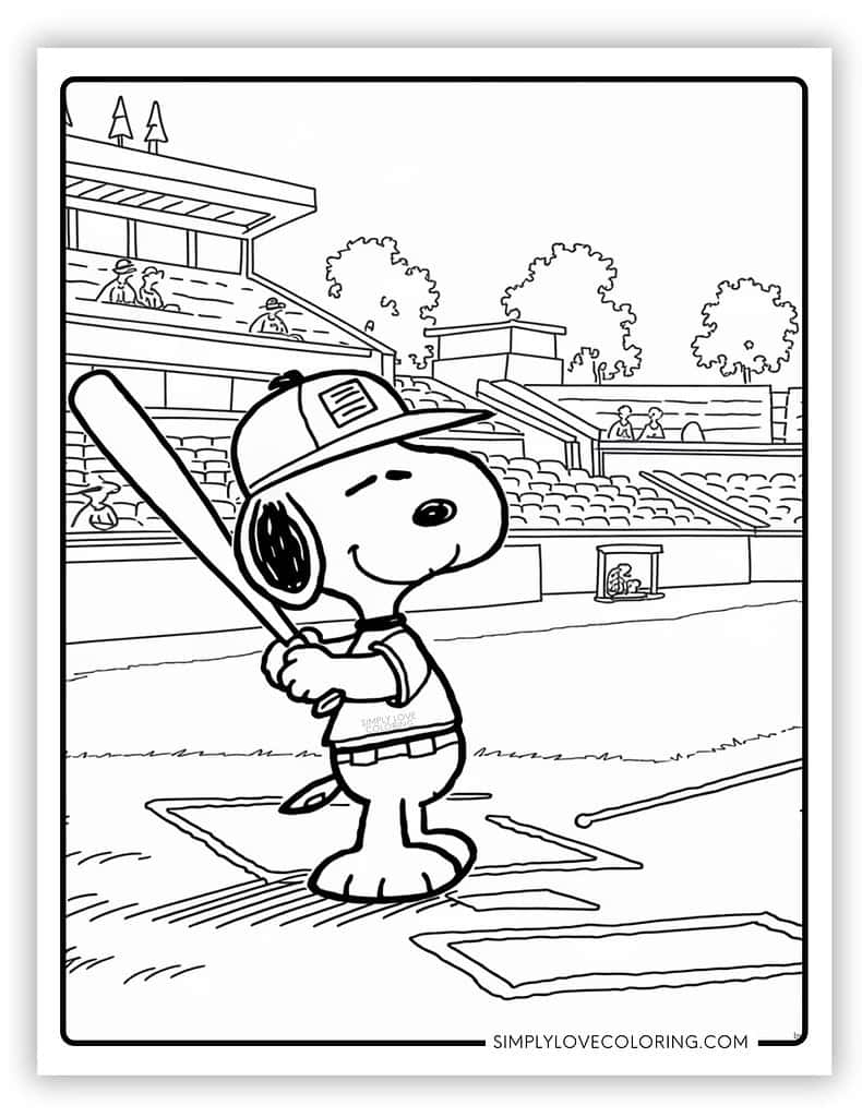 snoopy coloring pages