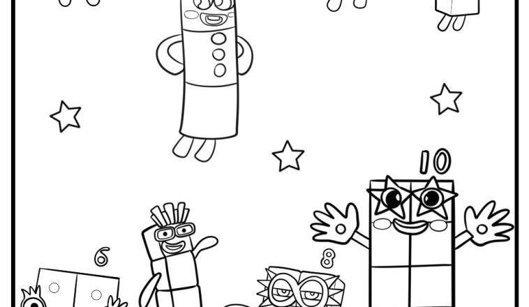 37 Numberblocks Coloring Pages 100 Free To Print