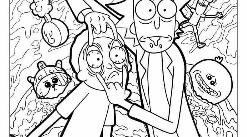 37 Rick And Morty Coloring Pages Free PDF Printables