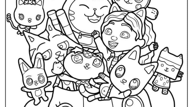 38 Gabby s Dollhouse Coloring Pages Free PDF Printables