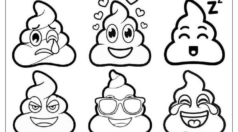 40 Emoji Coloring Pages Free PDF To Print Woo Coloring