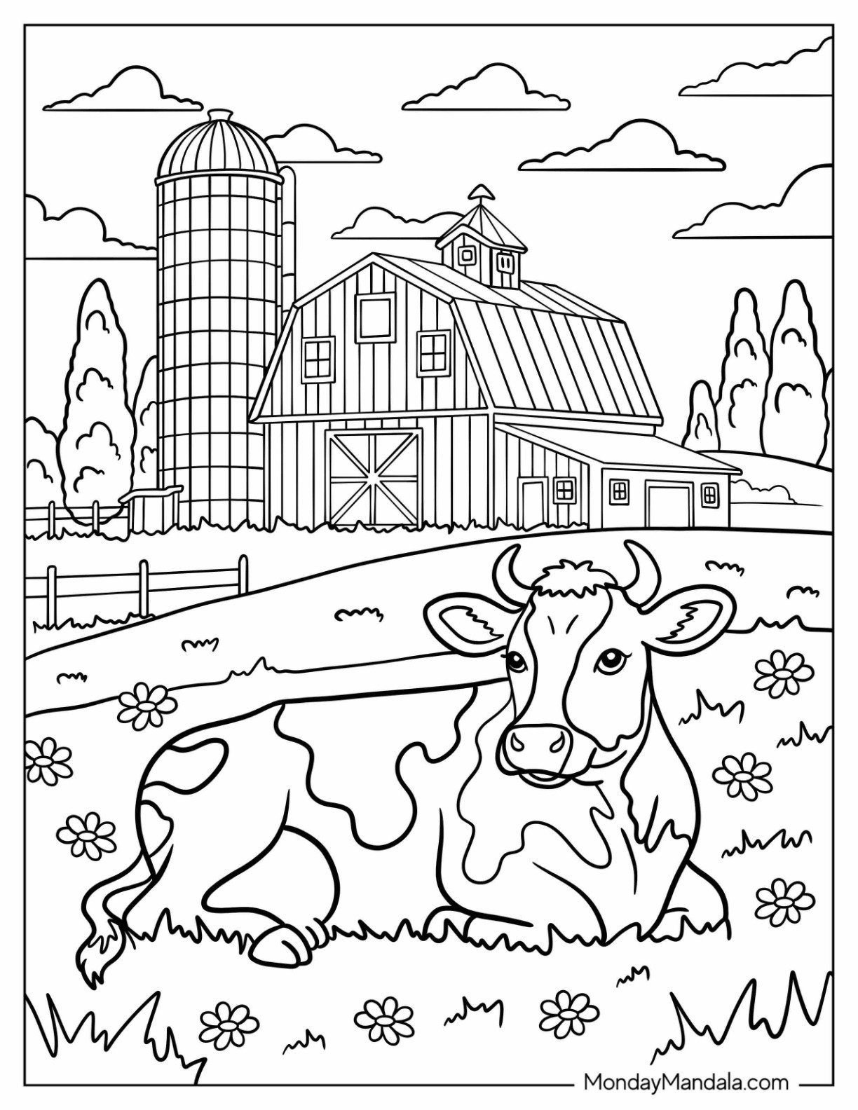 40 Farm Animal Coloring Pages Free PDF Printables 