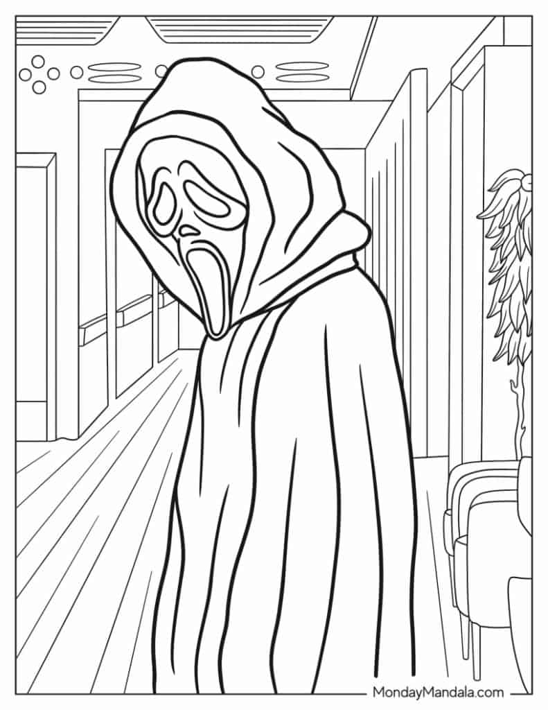 40 Horror Coloring Pages Free PDF Printables 