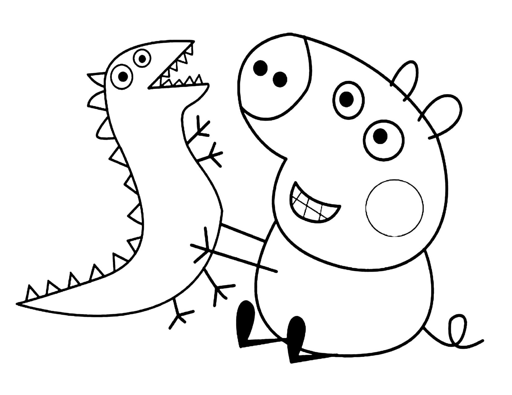 40 Peppa Pig Coloring Pages Etsy
