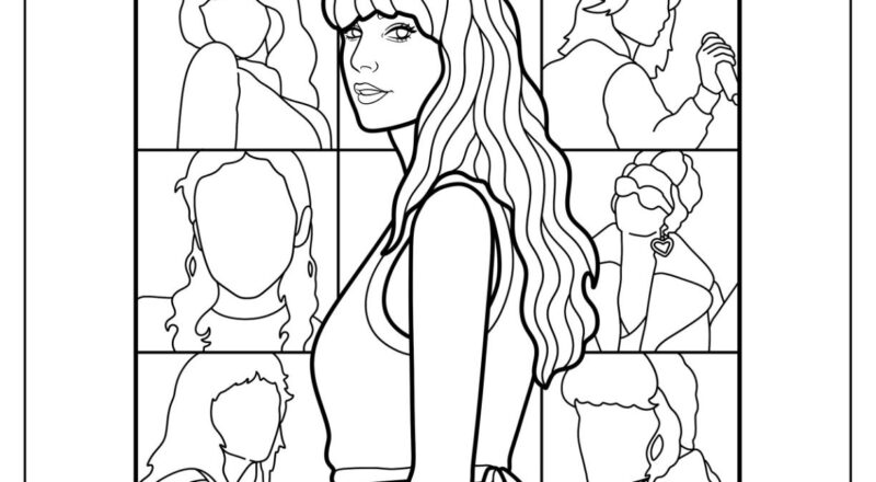 40 Taylor Swift Coloring Pages Free PDF Printables