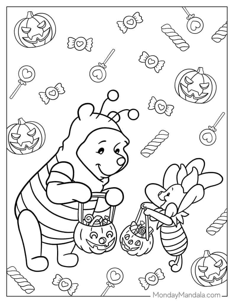 pooh bear coloring pages