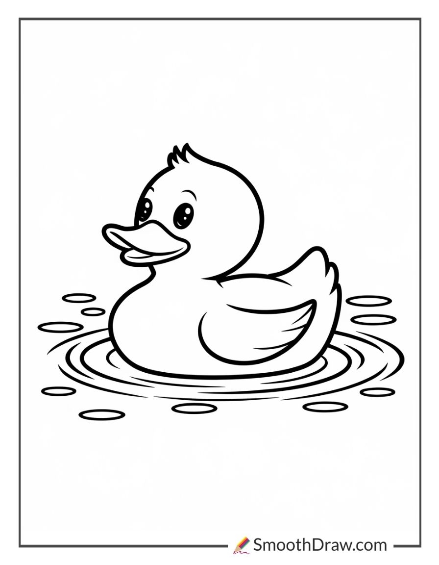 41 Duck Coloring Pages PDF Printables Smooth Draw