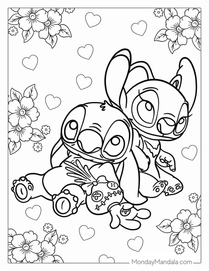 stitch coloring page