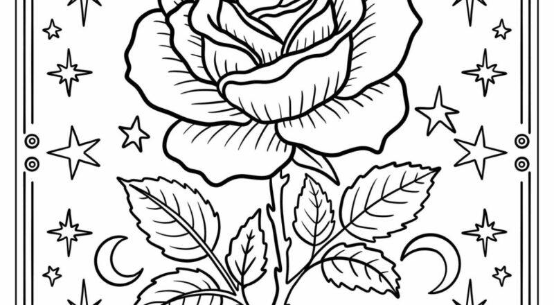42 Rose Coloring Pages Free PDF Printables