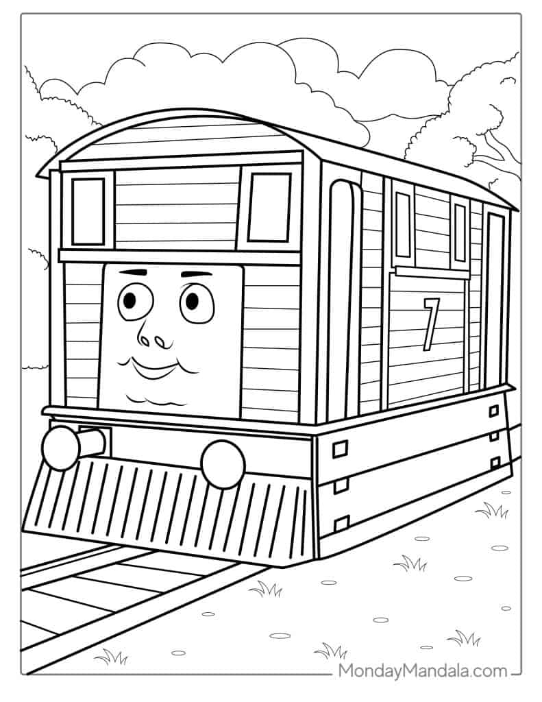 thomas coloring pages