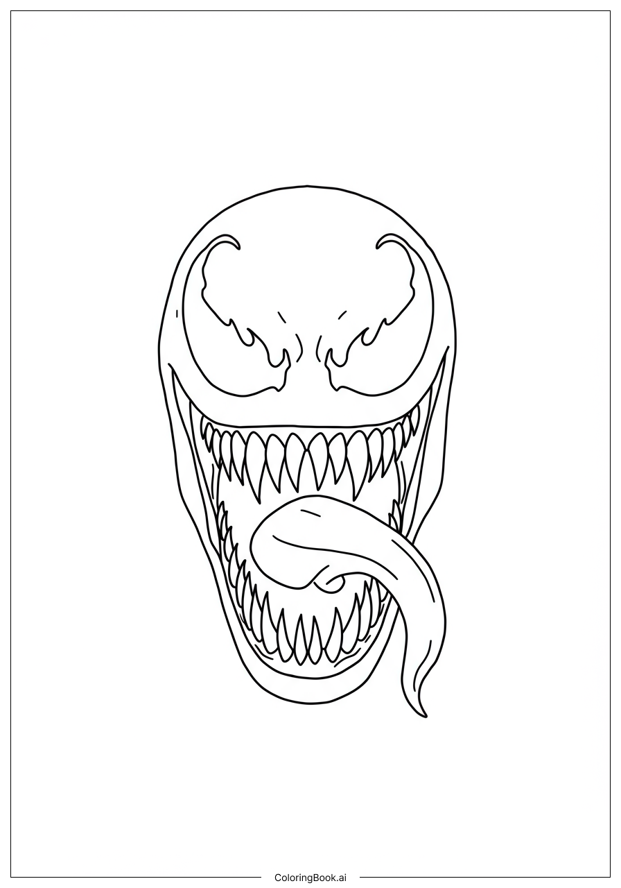 venom coloring pages