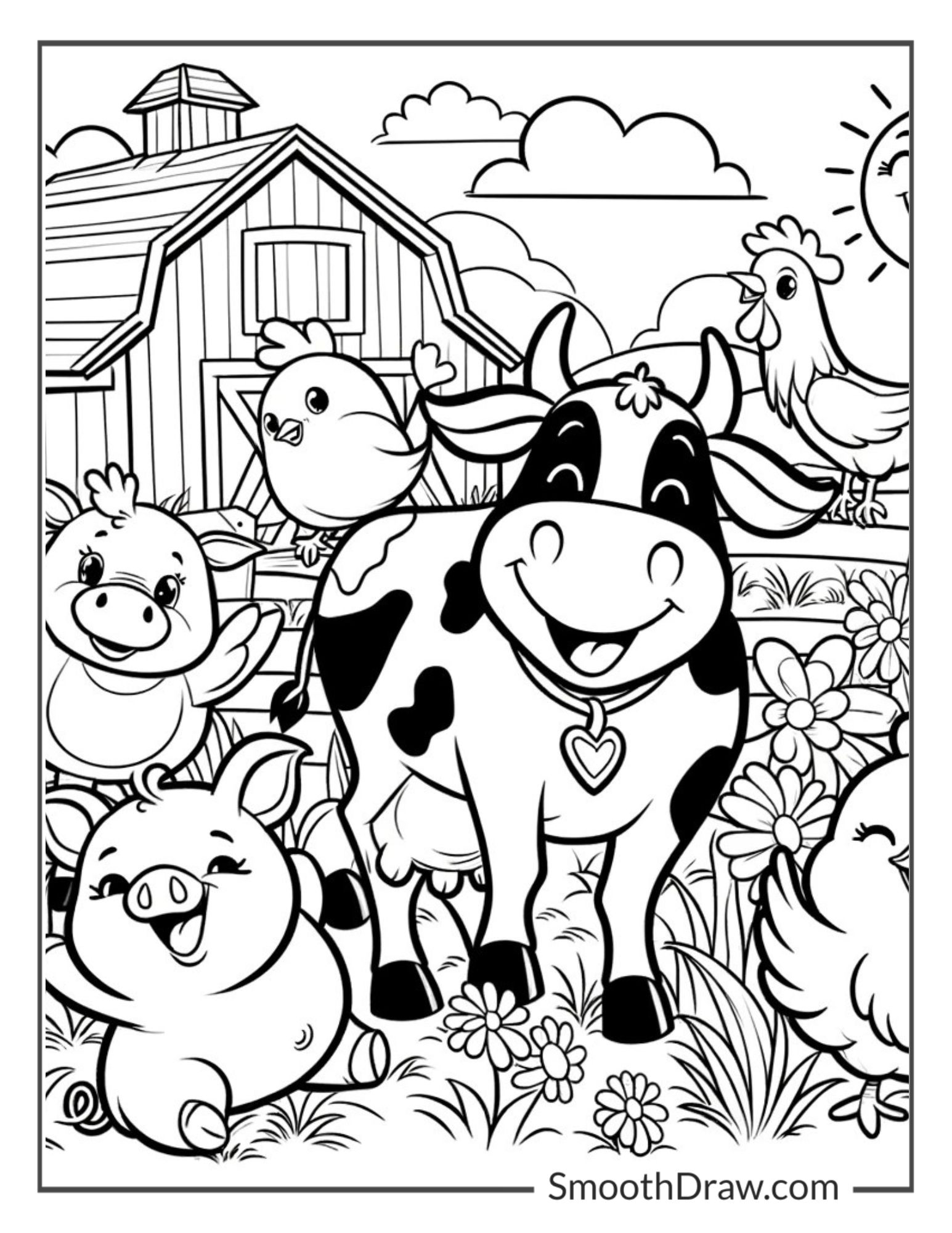 farm coloring pages farm coloring pages