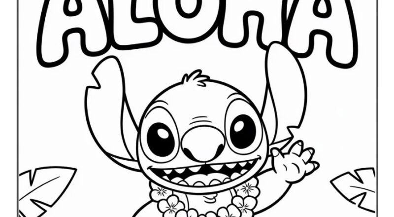 44 Stitch Coloring Pages Smooth Draw
