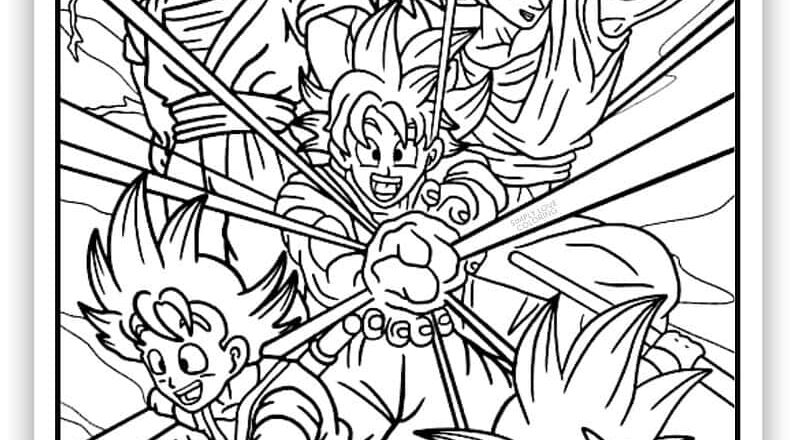 45 Dragon Ball Z Coloring Pages Free PDF Printables Simply Love Coloring