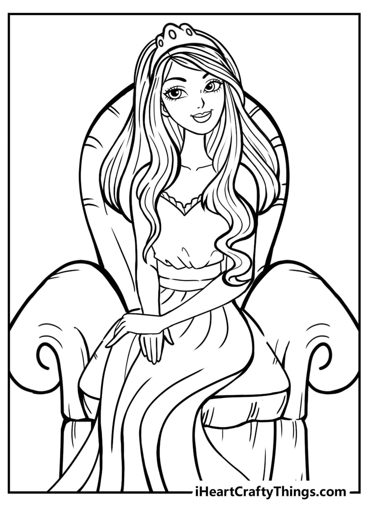free princess coloring pages free princess coloring pages