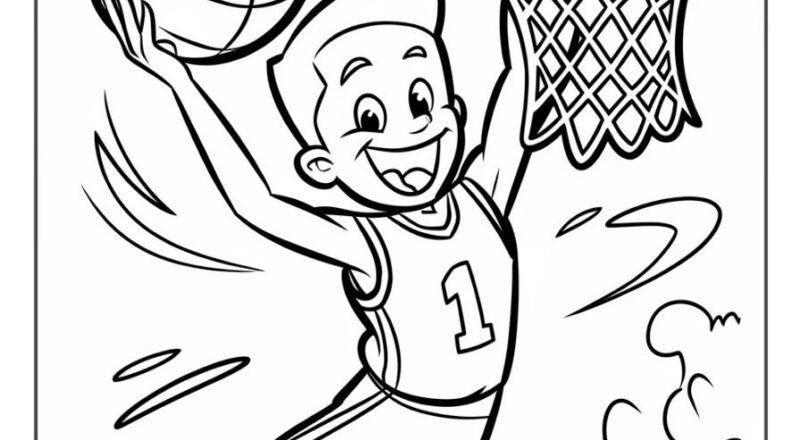 46 Basketball Coloring Pages Free PDFs Smooth Draw