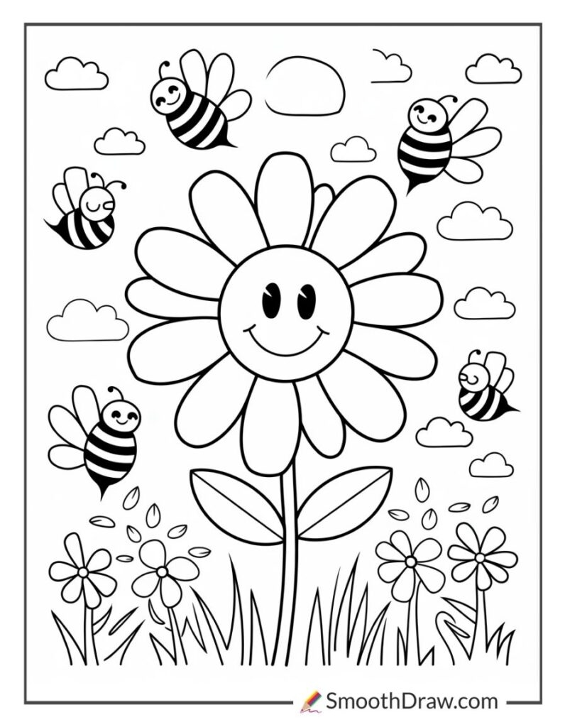 cute flower coloring pages cute flower coloring pages