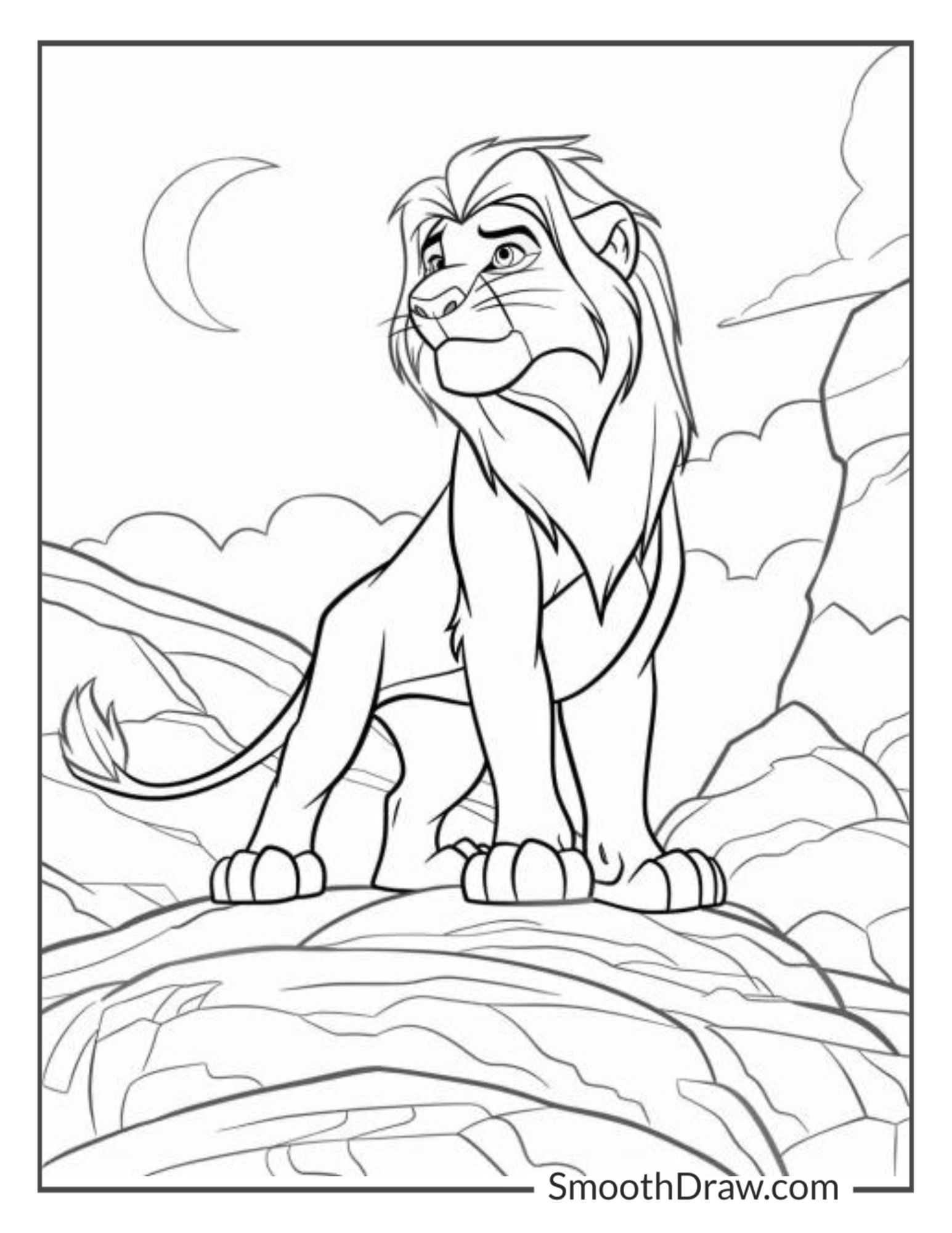 coloring pages of lions