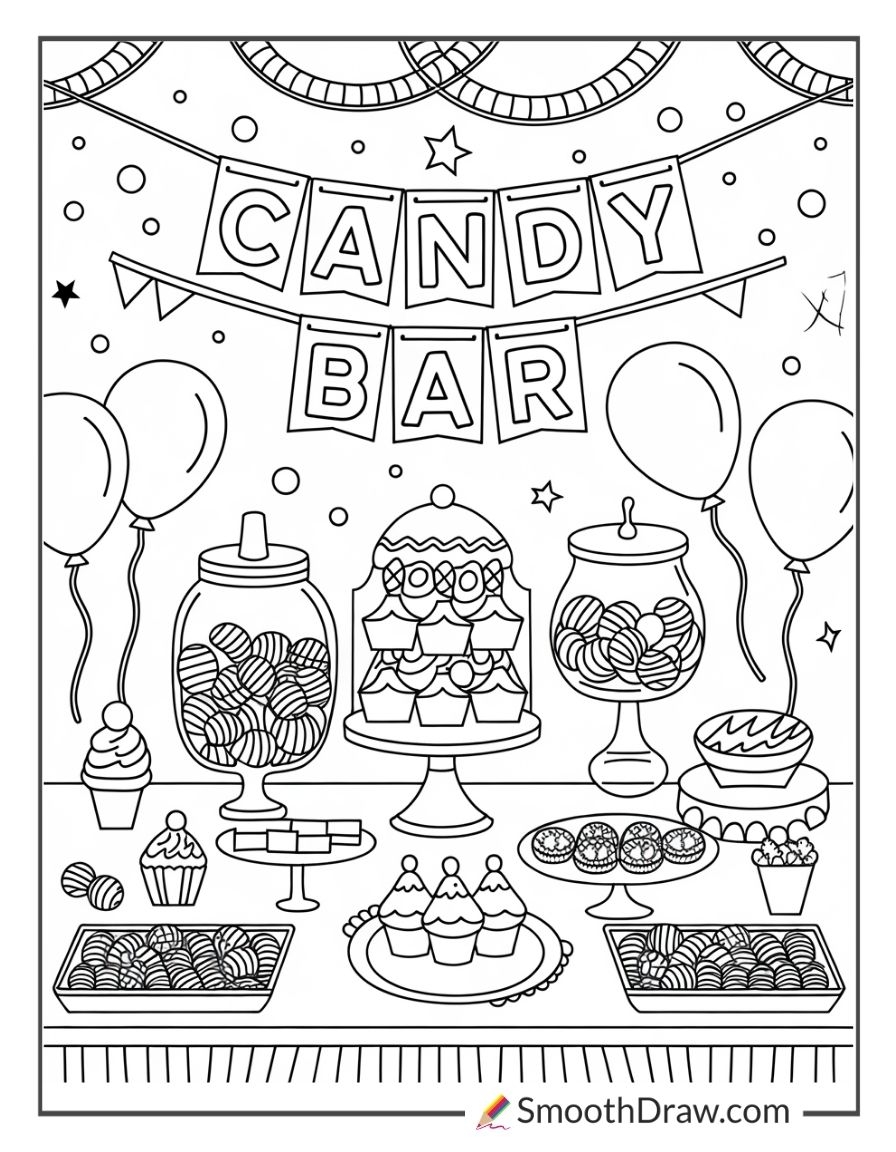 48 Candy Coloring Pages PDF Printables Smooth Draw 48 Candy Coloring Pages PDF Printables Smooth Draw