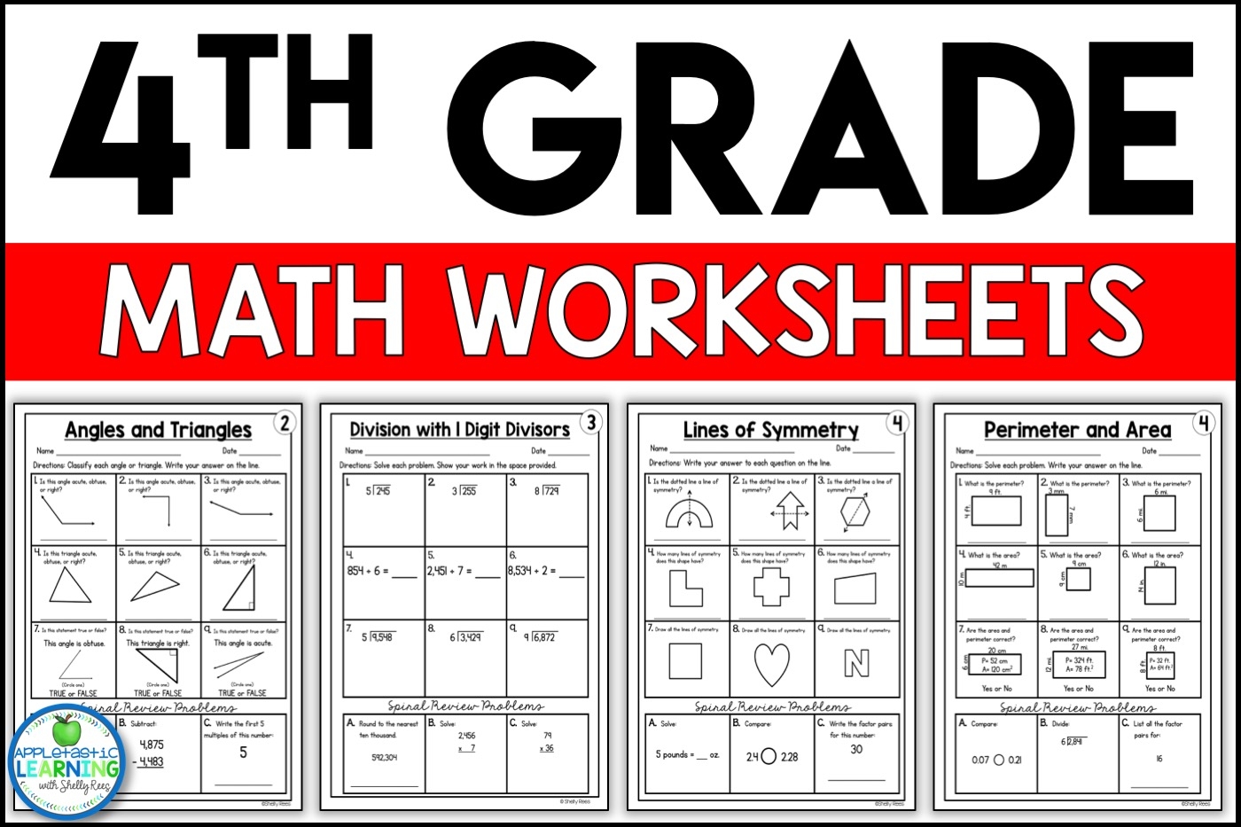 printable 4th grade math worksheets printable 4th grade math worksheets