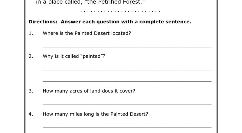 4th Grade Reading Comprehension Worksheets Best Coloring Pages For Kids