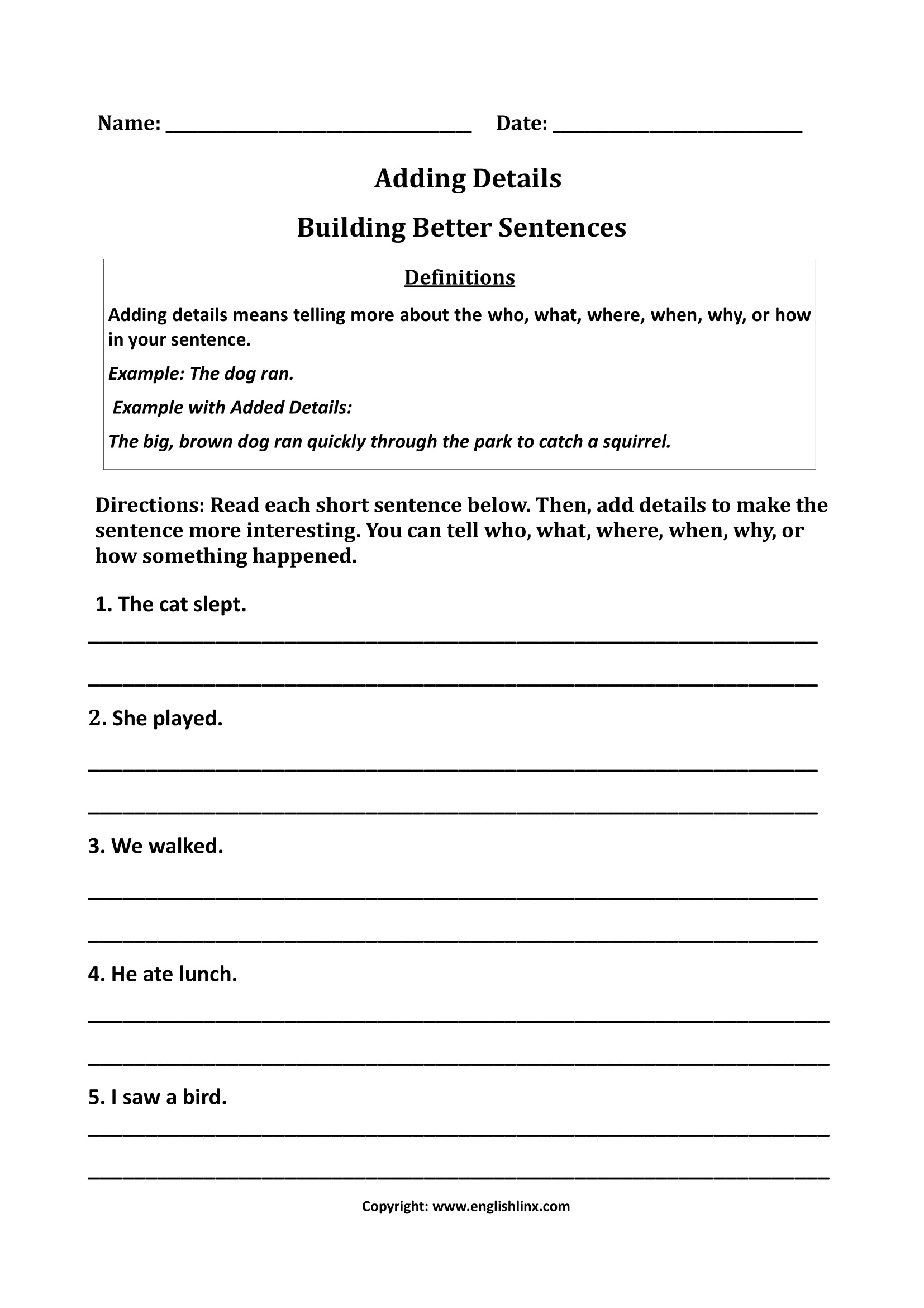 4th grade writing worksheets 4th grade writing worksheets