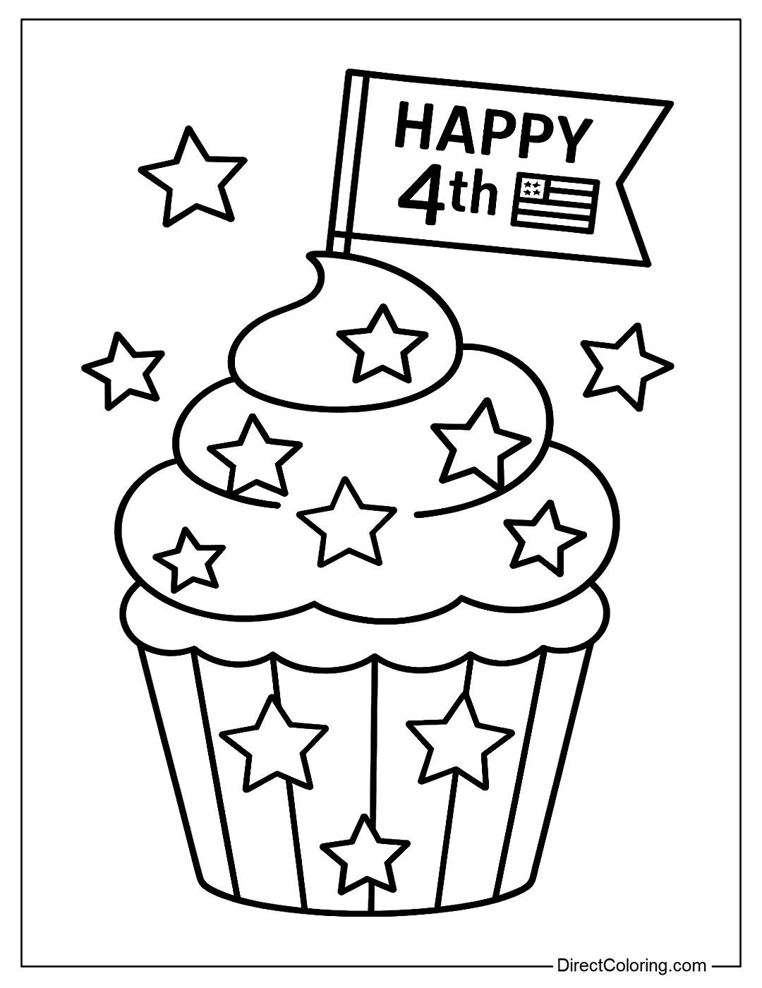 4th of july coloring page