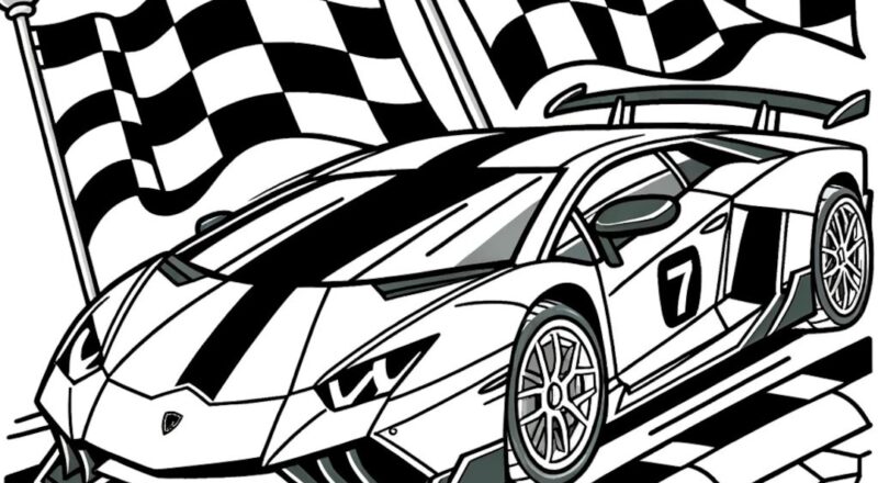 5 Car Coloring Pages Car Coloring Pages Cool Car Coloring Pages Etsy