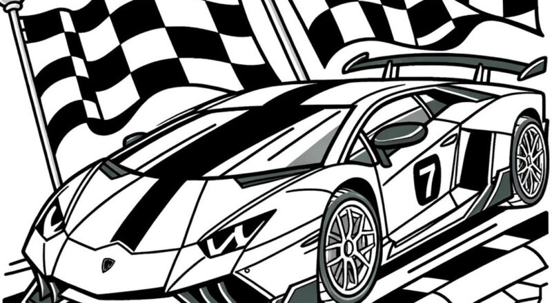 5 Car Coloring Pages Car Coloring Pages Cool Car Coloring Pages Etsy